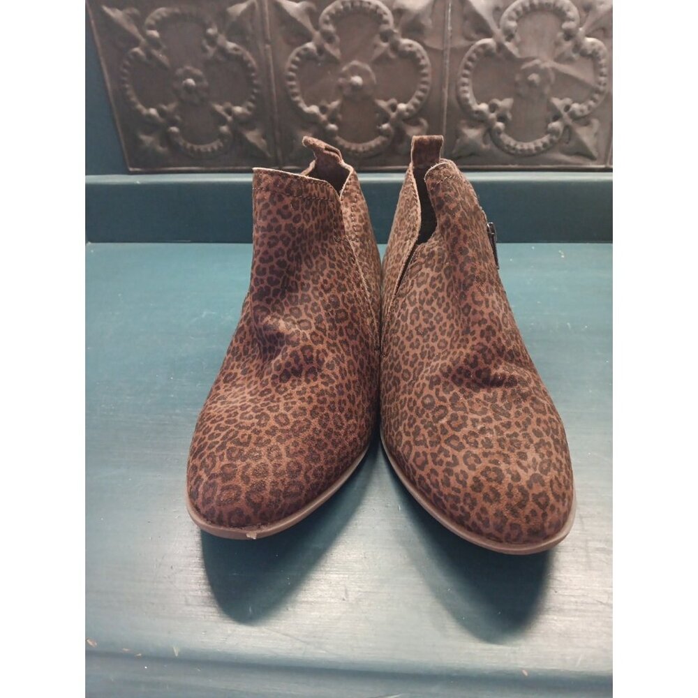 Diba True Women's Lake Away Ankle Boot Leopard Shoes 7.5